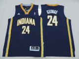 Indiana Pacers #24 Paul George Navy Blue Youth Stitched NBA Jersey
