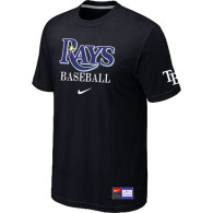 Tampa Bay Rays Black Nike Short Sleeve Practice T-Shirt