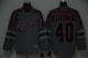 Detroit Red Wings -40 Henrik Zetterberg Charcoal Cross Check Fashion Stitched NHL Jersey