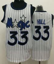Orlando Magic -33 Grant Hill White Throwback Stitched NBA Jersey