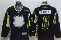 Washington Capitals -8 Alex Ovechkin Black 2015 All Star Stitched NHL Jersey