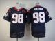 Nike Houston Texans #98 Connor Barwin Navy Blue Team Color With 10th Patch Men's Stitched NFL Elite