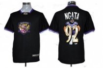Nike Ravens -92 Haloti Ngata Black Men NFL Game All Star Fashion Jersey