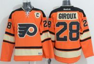 Philadelphia Flyers -28 Claude Giroux Orange Alternate Stitched NHL Jersey