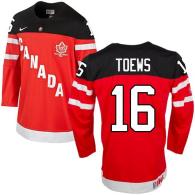 Olympic CA 16 Jonathan Toews Red 100th Anniversary Stitched NHL Jersey