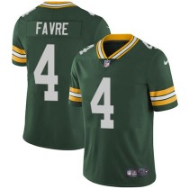Nike Packers -4 Brett Favre Green Team Color Stitched NFL Vapor Untouchable Limited Jersey