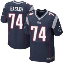 Nike New England Patriots -74 Dominique Easley Navy Blue Team Color Mens Stitched NFL Elite Jersey