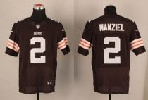 Nike Cleveland Browns -2 Johnny Manziel Brown Team Color Men's Stitched NFL Elite Jersey