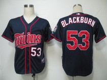 Minnesota Twins -53 Nick Blackburn Navy Blue Cool Base Stitched MLB Jersey