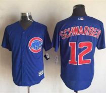 Chicago Cubs -12 Kyle Schwarber Blue New Cool Base Stitched MLB Jersey