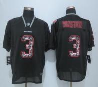 NikeTampa Bay Buccaneers #3 Jameis Winston New Lights Out Black Men‘s Stitched NFL Elite Jersey