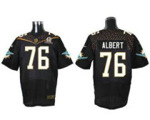 Nike Miami Dolphins -76 Branden Albert Black 2016 Pro Bowl Stitched NFL Elite Jersey