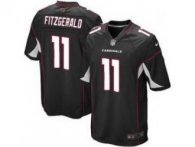 NEW NFL Arizona Cardinals 11 Larry Fitzgerald Black Jerseys(Game)