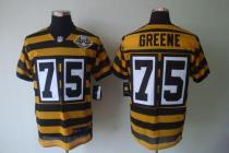 Nike Pittsburgh Steelers #75 Joe Greene Yellow Black Alternate 80TH Throwback Men's Stitched NFL Eli
