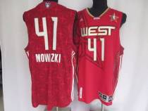 Dallas Mavericks -41 Dirk Nowitzki Stitched NBA Red 2010 All Star Jersey