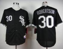 Chicago White Sox -30 David Robertson Black Cool Base Stitched MLB Jersey