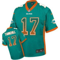 Nike Dolphins -17 Ryan Tannehill Aqua Green Team Color Stitched NFL Elite Drift Fashion Jersey