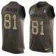 Nike Titans -81 Andre Johnson Green Stitched NFL Limited Salute To Service Tank Top Jersey