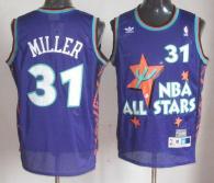Indiana Pacers -31 Reggie Miller Purple 1995 All Star Throwback Stitched NBA Jersey