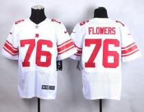 Nike New York Giants #76 Ereck Flowers White Men's Stitched NFL Elite Jersey