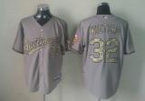 Baltimore Orioles #32 Matt Wieters Grey USMC Cool Base Stitched MLB Jersey