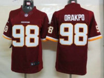 Nike Redskins -98 Brian Orakpo Burgundy Red Team Color Stitched NFL Limited Jersey