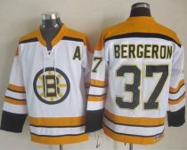 Boston Bruins -37 Patrice Bergeron White CCM Throwback Stitched NHL Jersey