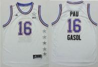 Chicago Bulls -16 Pau Gasol White 2015 All Star Stitched NBA Jersey
