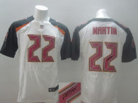 Nike NFL Tampa Bay Buccaneers #22 Doug Martin White Men‘s Stitched Elite Autographed Jersey