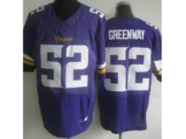 2013 NFL NEW Minnesota Vikings 52 Chad Greenway Purple Jerseys(Elite)