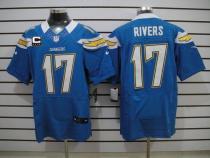 Nike San Diego Chargers #17 Philip Rivers Electric Blue Alternate With C Patch Men’s Stitched NFL El