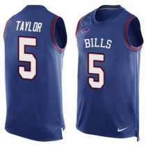 Nike Buffalo Bills -5 Tyrod Taylor Royal Blue Team Color Stitched NFL Limited Tank Top Jersey