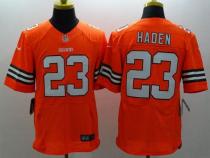 Nike Cleveland Browns -23 Joe Haden Orange Alternate Men's Stitched NFL Elite Jersey