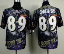Nike Baltimore Ravens -89 Steve Smith Sr Team Color NFL Elite Fanatical Version Jersey