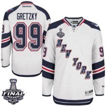 New York Rangers -99 Wayne Gretzky White 2014 Stadium Series With Stanley Cup Finals Stitched NHL Je