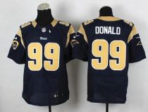 Nike St Louis Rams -99 Aaron Donald Navy Blue Team Color Men's Stitched NFL Elite Jersey