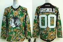 Chicago Blackhawks -00 Clark Griswold Camo Veterans Day Practice Stitched NHL Jersey