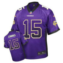 Nike Vikings -15 Greg Jennings Purple Team Color Stitched NFL Elite Drift Fashion Jersey