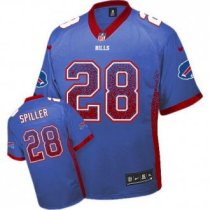 Nike Bills -28 CJ Spiller Royal Blue Team Color Stitched NFL Elite Drift Fashion Jersey