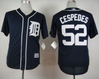 Detroit Tigers #52 Yoenis Cespedes Navy Blue Cool Base Stitched MLB Jersey