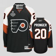 Philadelphia Flyers -20 Chris Pronger Stitched Black NHL Jersey with Stanley Cup Finals Patch