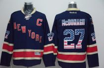 New York Rangers -27 Ryan McDonagh Navy Blue USA Flag Fashion Stitched NHL Jersey