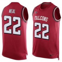 Nike Falcons 22 Keanu Neal Red Team Color Stitched NFL Limited Tank Top Jersey