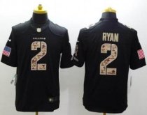 Nike Atlanta Falcons 2 Matt Ryan Black NFL Limited Salute to Service jersey
