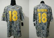Nike Denver Broncos #18 Peyton Manning Dollar Fashion Men's Stitched NFL Elite Jersey