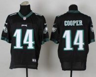 Nike Philadelphia Eagles #14 Riley Cooper Black Alternate Men's Stitched NFL Elite Jersey