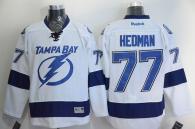 Tampa Bay Lightning -77 Victor Hedman White Stitched NHL Jersey