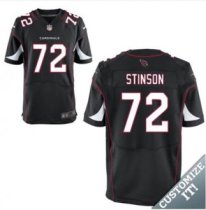 Nike Arizona Cardinals -72 Stinson Jersey Black Elite Alternate Jersey