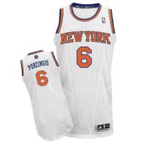 New York Knicks -6 Kristaps Porzingis White Stitched NBA Jersey