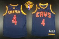 Revolution 30 Cleveland Cavaliers -4 Iman Shumpert Navy Blue CavFanatic The Finals Patch Stitched NB
